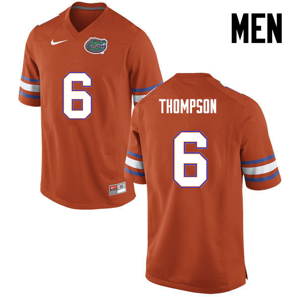 Men Florida Gators #6 Deonte Thompson College Football Jerseys-Orange